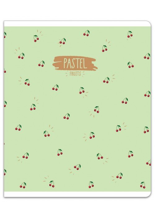 Sąsiuvinis(platus) A5 12lap 80g linija PASTEL FRUITS