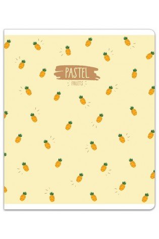 Sąsiuvinis(platus) A5 12lap 80g linija PASTEL FRUITS