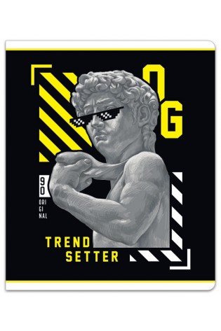 Sąsiuvinis(platus) A5 60lap 80g linija TREND SETTER