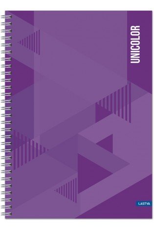 Knyga su spirale A5 80lap 70g lang UNICOLOR