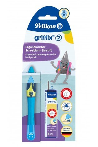 GRIFFIX-2 rinkinys "R" (piešt.+graf.) neon mėlynas