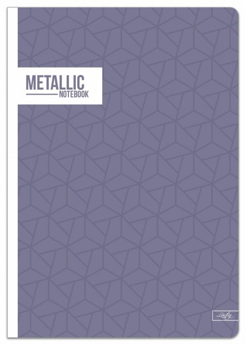 Sąsiuvinis(platus) A5 24lap 80g lang METALLIC