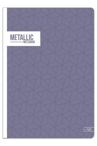 Sąsiuvinis(platus) A5 24lap 80g lin METALLIC