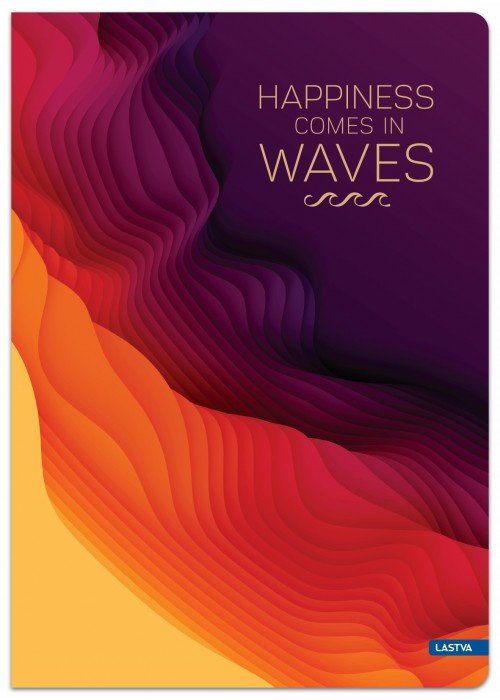 Sąsiuvinis(platus) A5 24lap 80g lin WAVES