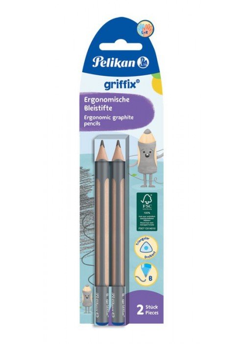 Pieštukai GRIFFIX B mokymuisi rašyti 2vnt