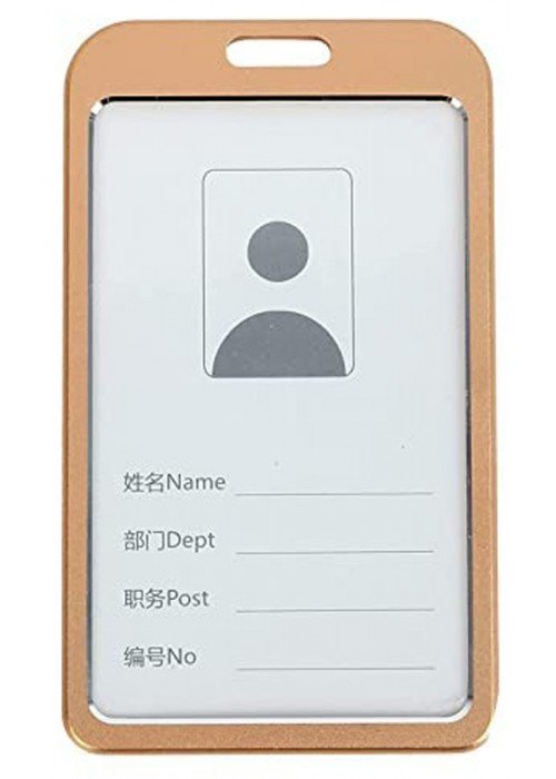 Vardo kortelių dėklas AL 989V 54x85mm auksin.