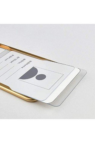 Vardo kortelių dėklas AL 989V 54x85mm auksin.