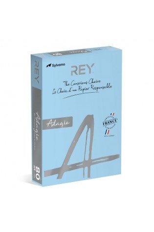 Spalvotas popierius REY ADAGIO A4 80g vidutinio mėlynumo 48