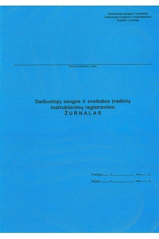 Darb.saug.ir sveik.įvadinių instruktav.reg. žurnalas A4/ 10l