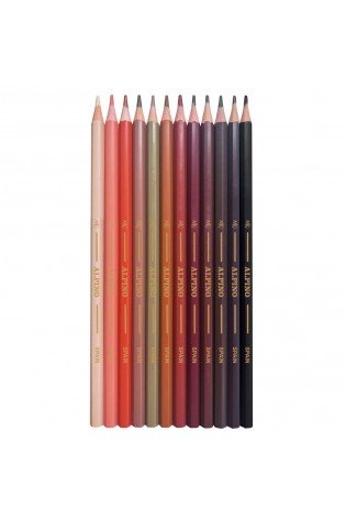 Pieštukai spalvoti ALPINO Skin tones 12sp