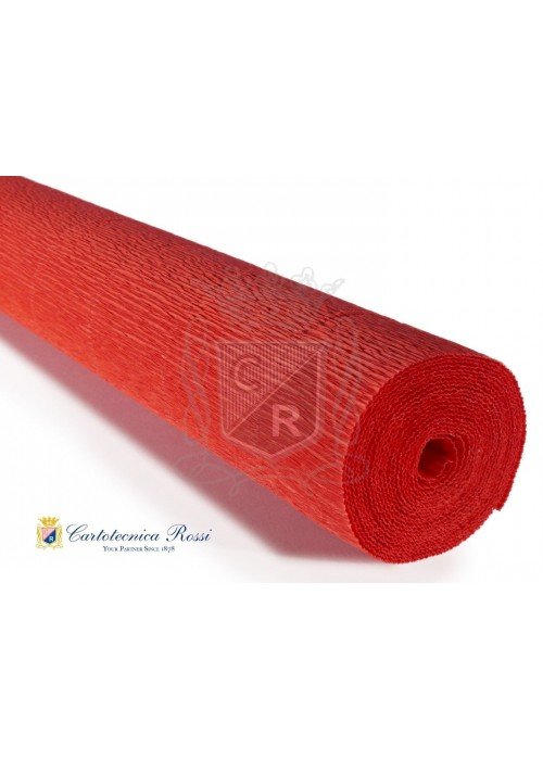 Krepinis popierius 180g.Nr.618 Deep Orange Red
