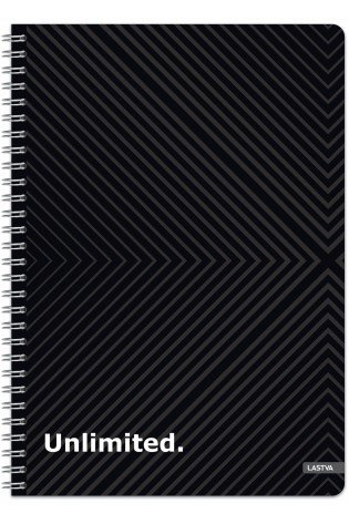 Knyga su spirale A5 80lap 70g lang UNLIMITED