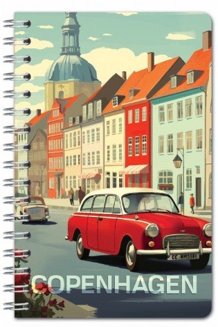 Užrašų knygutė su spirale A6 80lap 70g lang CAPITALS