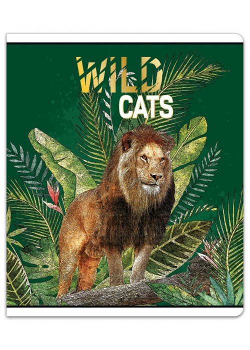 Sąsiuvinis(platus) A5 12lap 80g lang WILD CATS