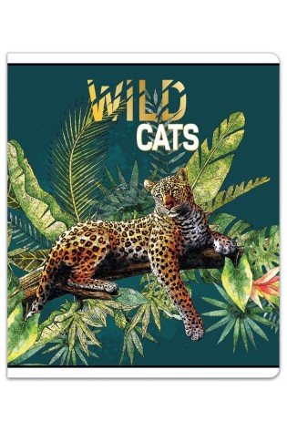Sąsiuvinis(platus) A5 12lap 80g lang WILD CATS