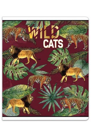 Sąsiuvinis(platus) A5 12lap 80g lang WILD CATS