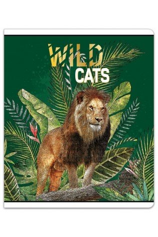 Sąsiuvinis(platus) A5 12lap 80g linija WILD CATS
