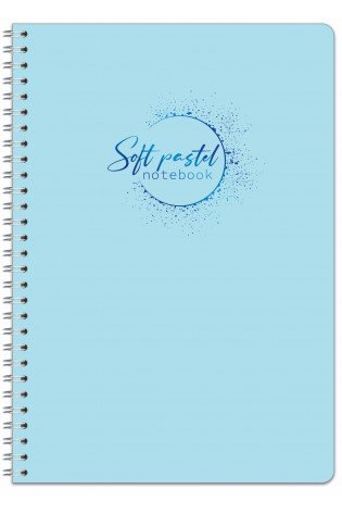 Sąsiuvinis su spirale A5 60lap 70g linija SOFT PASTEL