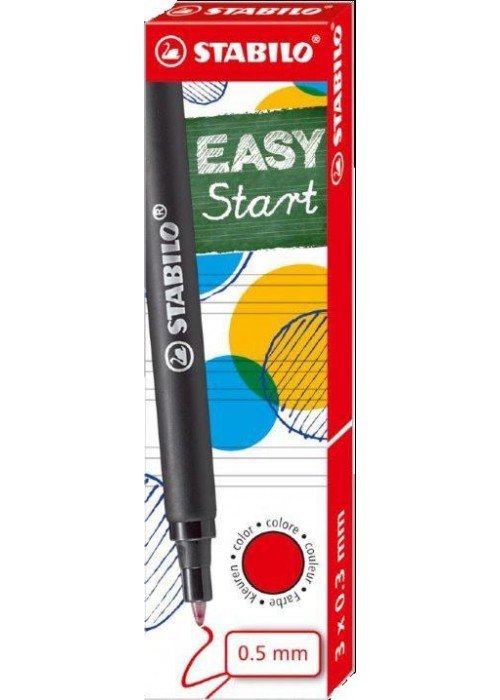 Šerdelės 6890 rašikliui EASYStart 3vnt raudona
