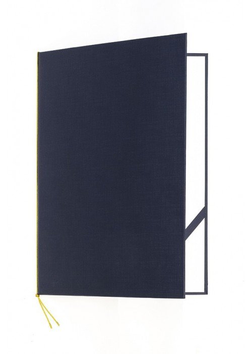 Sveikinimo aplankas ELEGANT-LINEN t.mėlynas