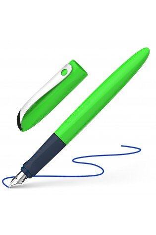 Plunksnakotis Wavy A iridium žalias