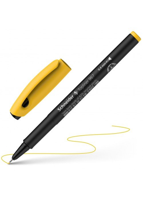 Rašiklis Topliner 967 04 geltonas