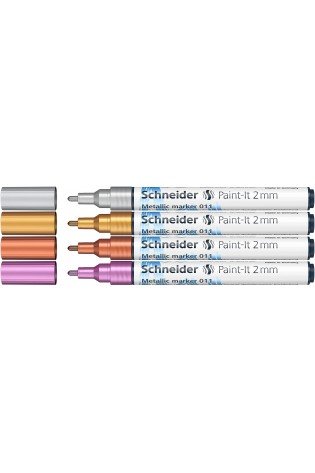 Žymekliai Paint-lt 011 2mm 4vnt mix bls