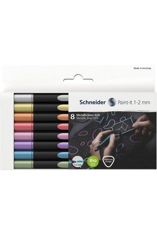 Žymekliai Paint-lt 020 1-2mm 8vnt mix bls