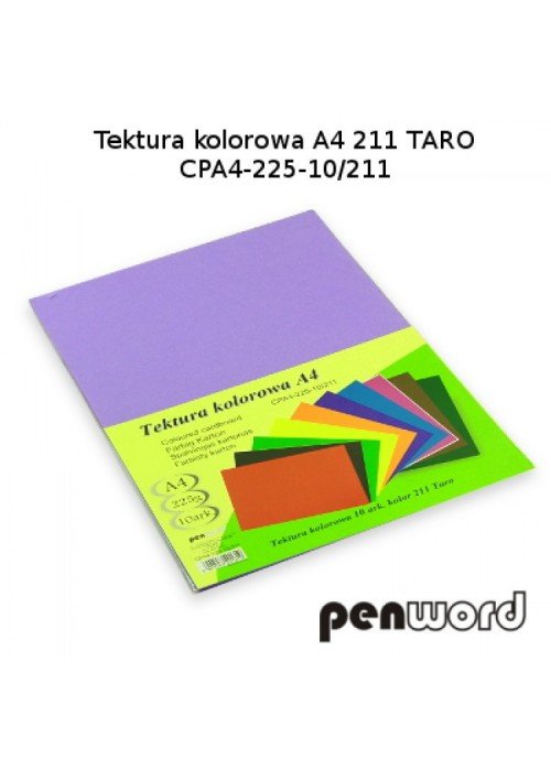 Kartonas A4/ 10l 225g PenWord violetinis