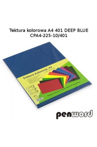 Kartonas A3/ 10l 225g mėlynas PenWord