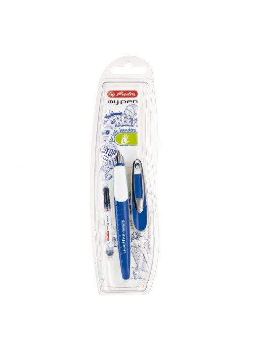 Plunksnakotis L + kapsulė my.pen mėlynai-baltas bls