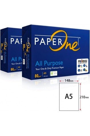 Kopijavimo popierius PaperOne, A5, 500 lapų