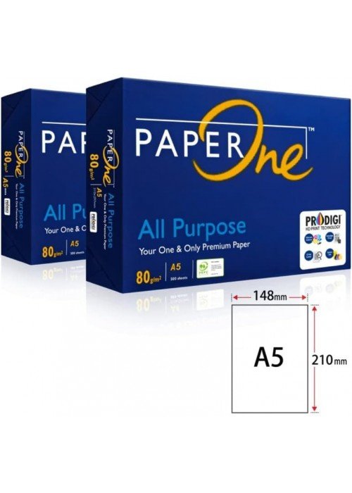 Kopijavimo popierius PaperOne, A5, 500 lapų