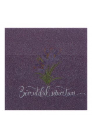 Lipnūs lapeliai ARABESKI 75x75mm 50lap blizgūs violetiniai