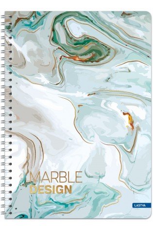 Knyga su spirale A4 80lap 70g lang MARBLE