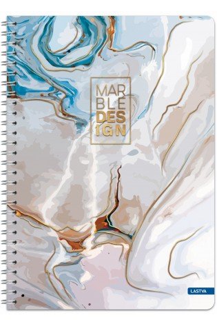 Knyga su spirale A5 80lap 70g lang MARBLE