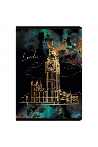 Sąsiuvinis(platus) A5 48lap 80g lang GOLD CITY