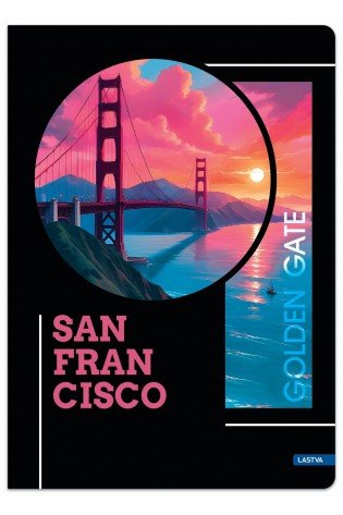 Sąsiuvinis(platus) A5 60lap 80g lang METROPOLIS