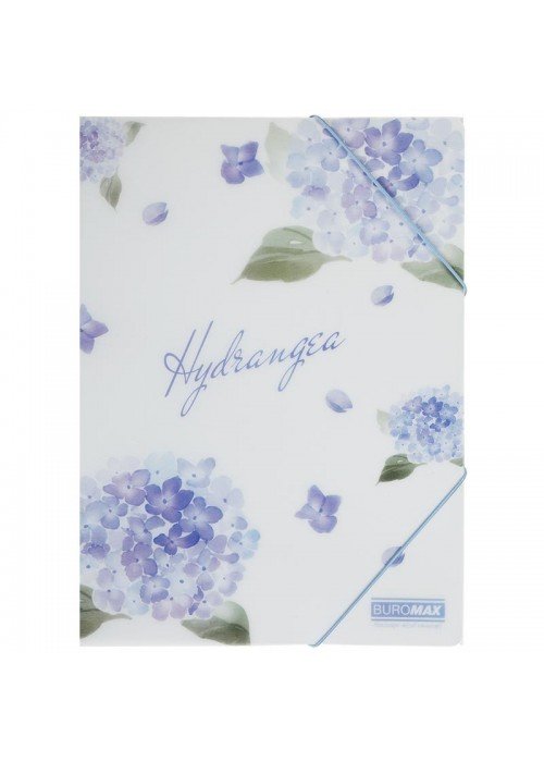 Aplankas su guma A4 ARABESKI PP šv.mėlynas