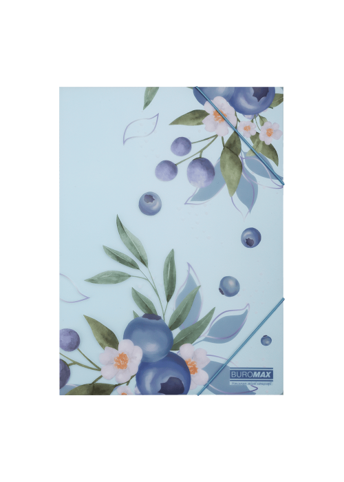 Aplankas su guma A4 ARABESKI PP su uogomis