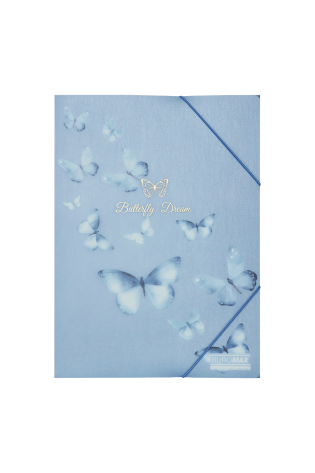 Aplankas su guma A4 ARABESKI PP su drugeliais