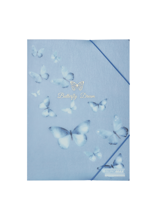 Aplankas su guma A4 ARABESKI PP su drugeliais