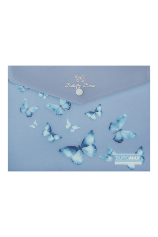 Aplankas-vokelis su spaustuku A5 ARABESKI su drugeliais