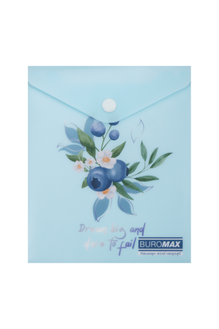 Aplankas-vokelis su spaustuku A6 ARABESKI su uogomis