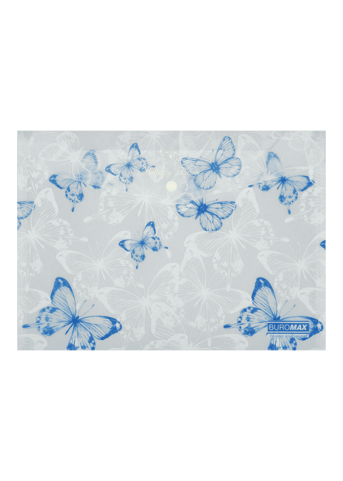 Aplankas-vokelis su spaustuku A4 ARABESKI su drugeliais