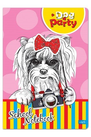 Sąsiuvinis A5 52lap 80g linija DOG party KIDS