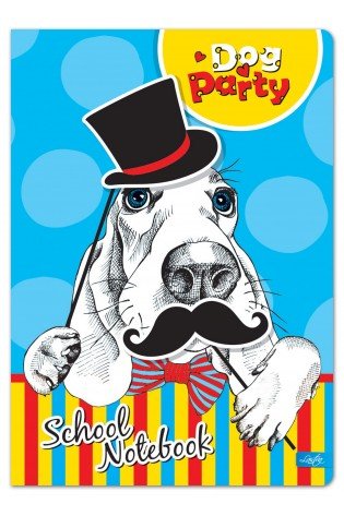 Sąsiuvinis A5 52lap 80g linija DOG party KIDS