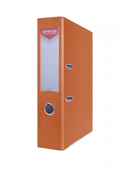 Segtuvas su metaliniu apvadu A4 75mm oranžinis