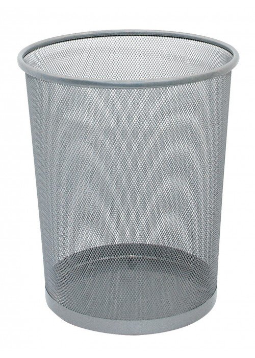 Metalinė šiukšlių dėžė 19l, sidabrinė