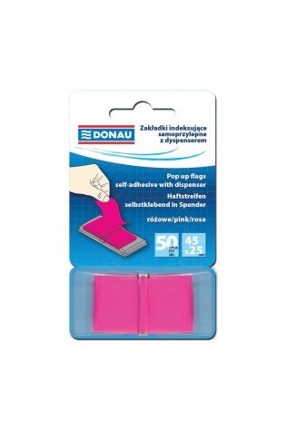 Lip.indeksai 45x25mm/ 50mix su dėklu,raus*